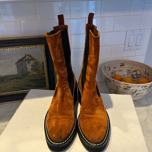 KHAITE Suede Leather Boot - Picture 8 of 15